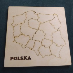 puzzle Polska (mapa z województwami)