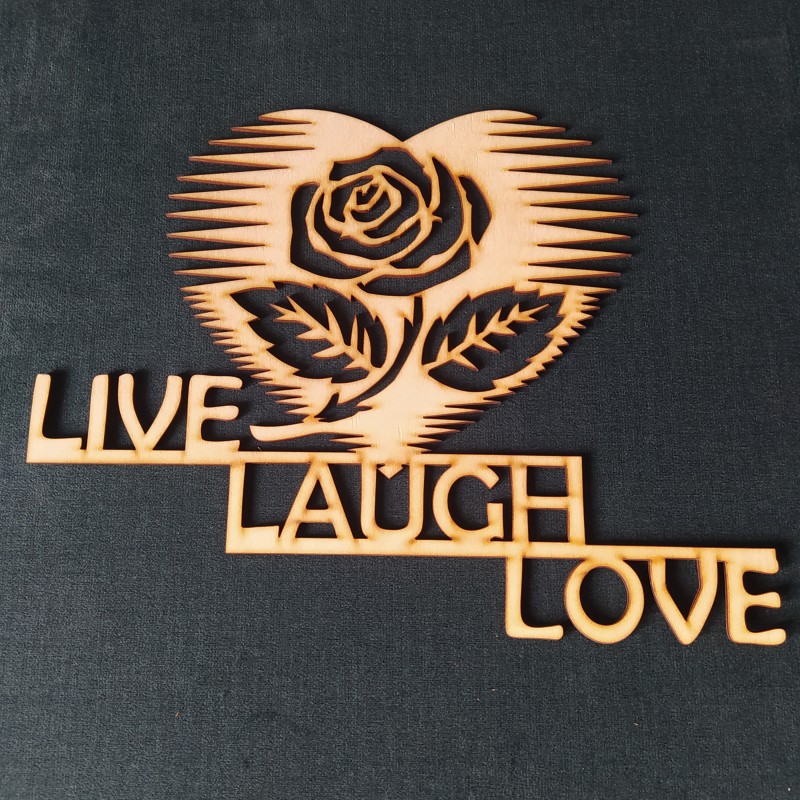 Zawieszka dekoracja LIVE LAUGH LOVE