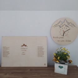 Tablica Zdobywcy Korony Gór Polski (poziom) ze sklejki