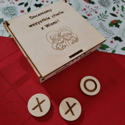 gra kółko i krzyżyk personalizowane w pudełku