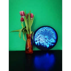 Mandala podświetlana lampka