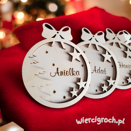 bombki imienne dwuwarstwowe