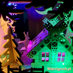 Pejzaż świąteczny trójkątny