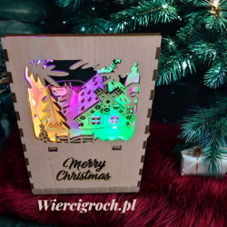 Pejzaż świąteczny trójkątny