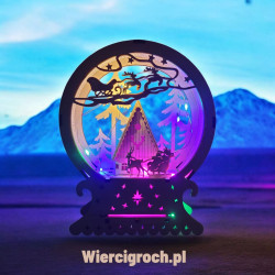 Pejzaż świąteczny okrągły...