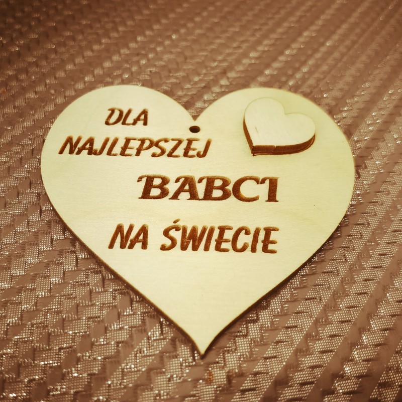 zawieszka serce dla babci