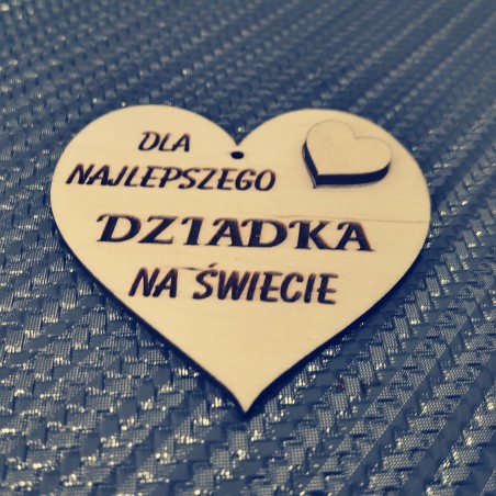 zawieszka serce dla dziadka