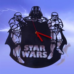 zegar ścienny czarny Star Wars